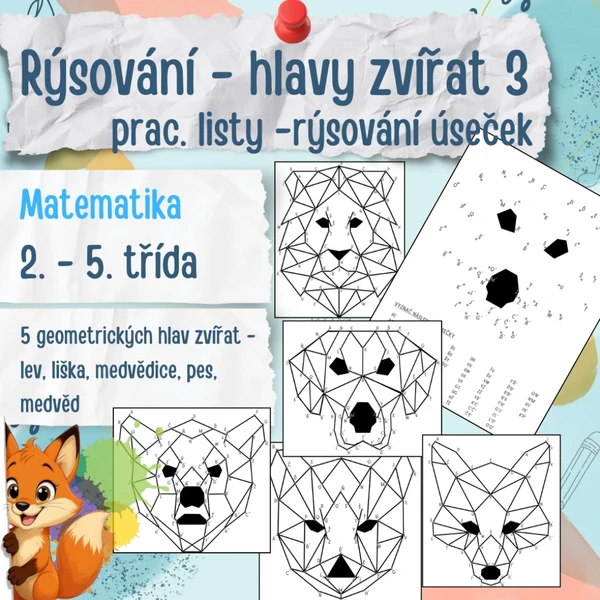 Rýsování - hlavy zvířat 3