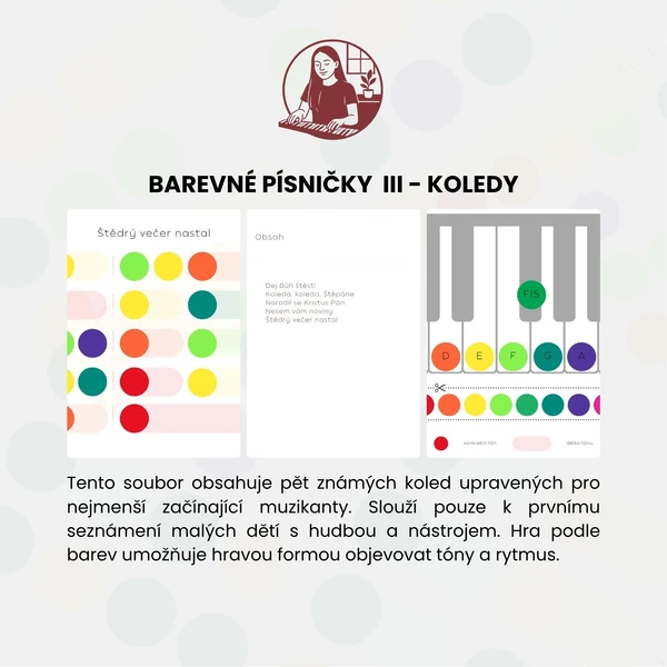 Barevné písničky III - koledy