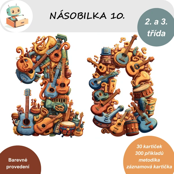 Počítání s násobilkou 10.