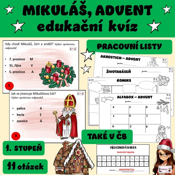Edukační kvíz - Mikuláš a advent