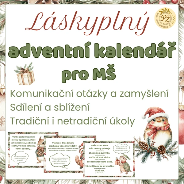Láskyplný adventní kalendář pro MŠ