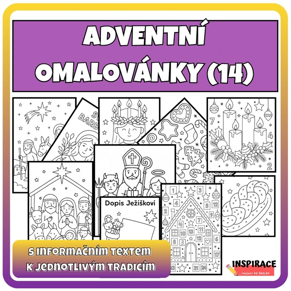 Adventní omalovánky - tradice