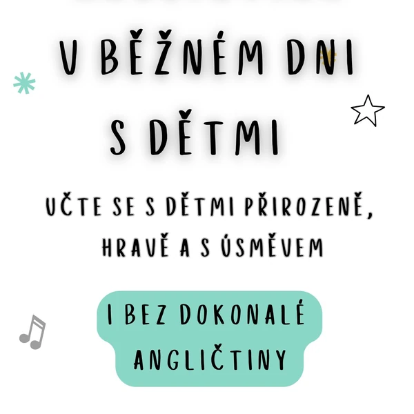 Angličtina v běžném dni s dětmi - kartičky 