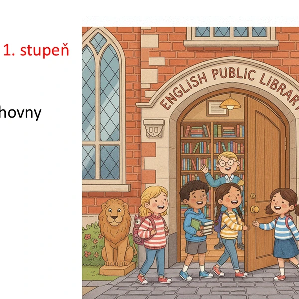 Angličtina pro žáky 1. stupně - library visit