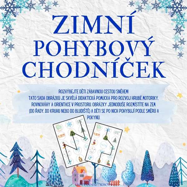 Zimní chodníček - Zábavná pohybová aktivita