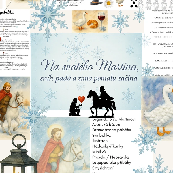 Na svatého Martina, sníh padá a zima pomalu začíná 