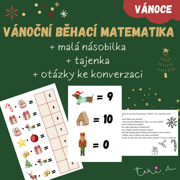 VÁNOČNÍ BĚHACÍ MATEMATIKA