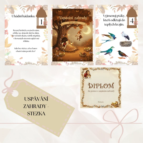 Uspávání zahrady – zábavná stezka s úkoly pro děti