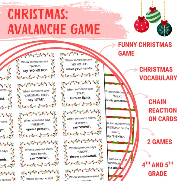 Christmas - Avalanche game (1. stupeň)