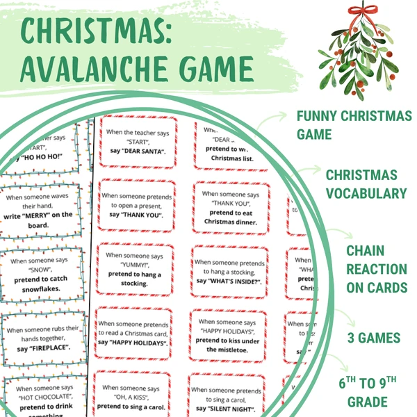 Christmas - Avalanche game (2. stupeň)