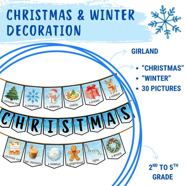 Christmas & Winter decoration - girlanda