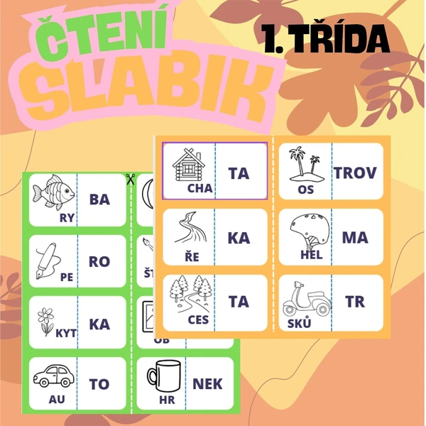 ČTENÍ PO SLABIKÁCH - PEXESO