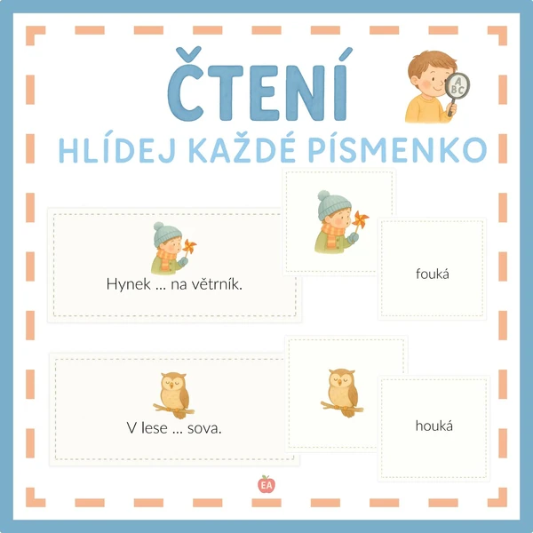 Čtení - hlídej každé písmenko