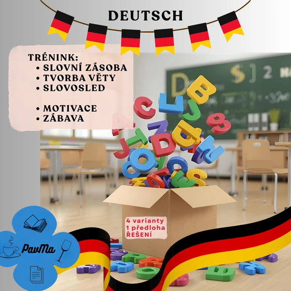 DEUTSCH - Tvoření vět, slovosled a slovní zásoba (zábavně)