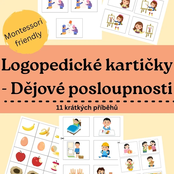 Logopedické kartičky - Dějové posloupnosti