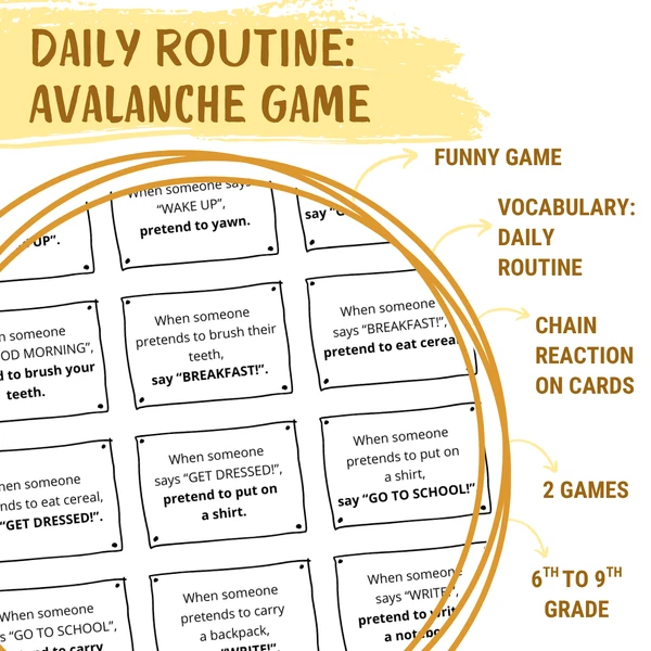 Daily routine - Avalanche game
