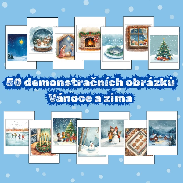 Demonstrační obrázky - Vánoce a zima