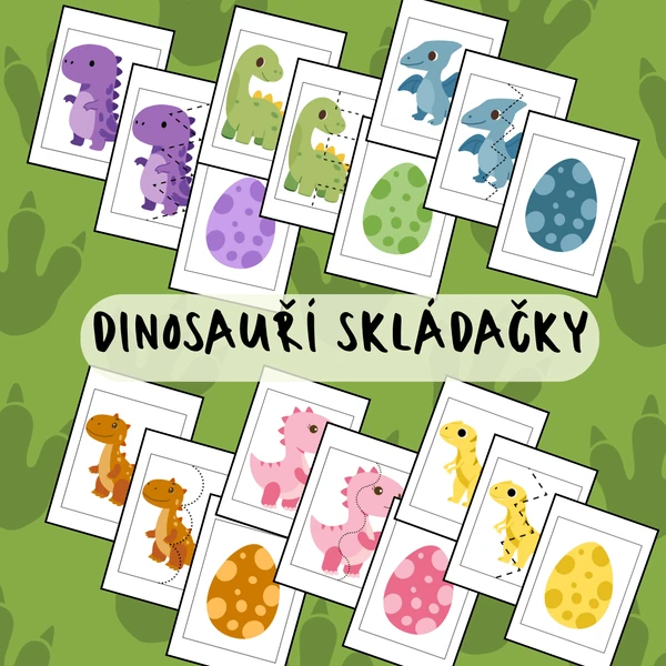Dinosauří skládačky