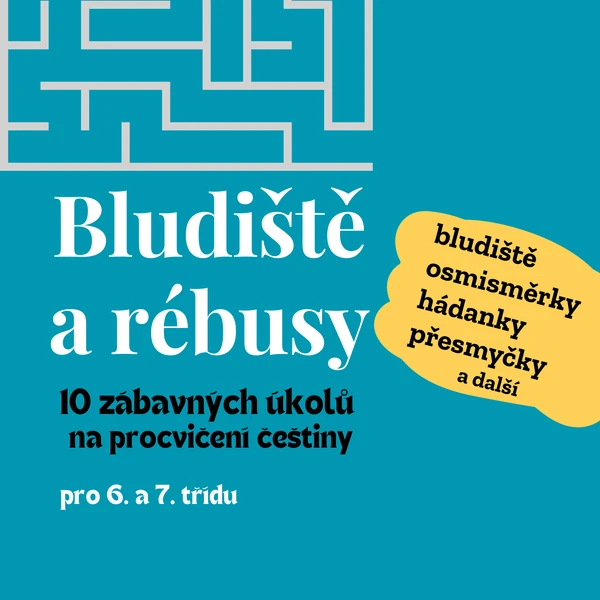 Bludiště a rébusy z češtiny
