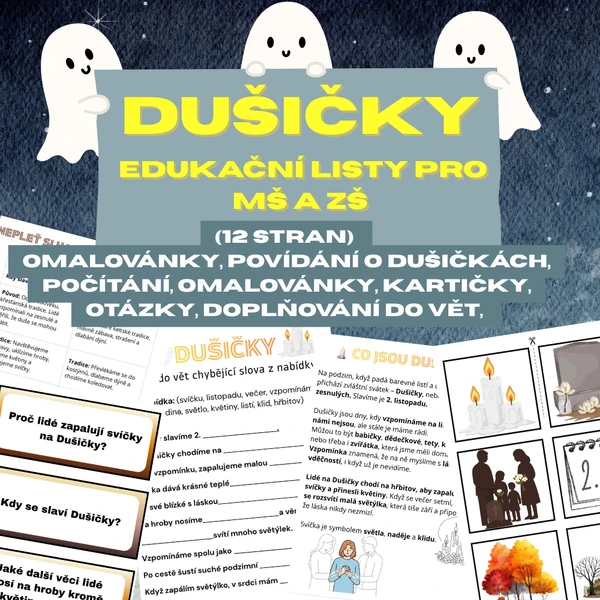 DUŠIČKY – edukační listy pro MŠ a ZŠ 