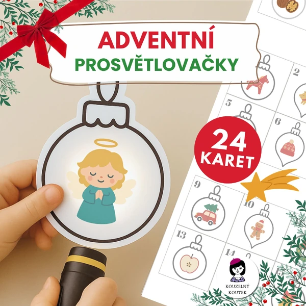 Adventní prosvětlovací obrázky | vánoční prosvětlovačky | Vánoce | stíny | Advent | stínohrátky