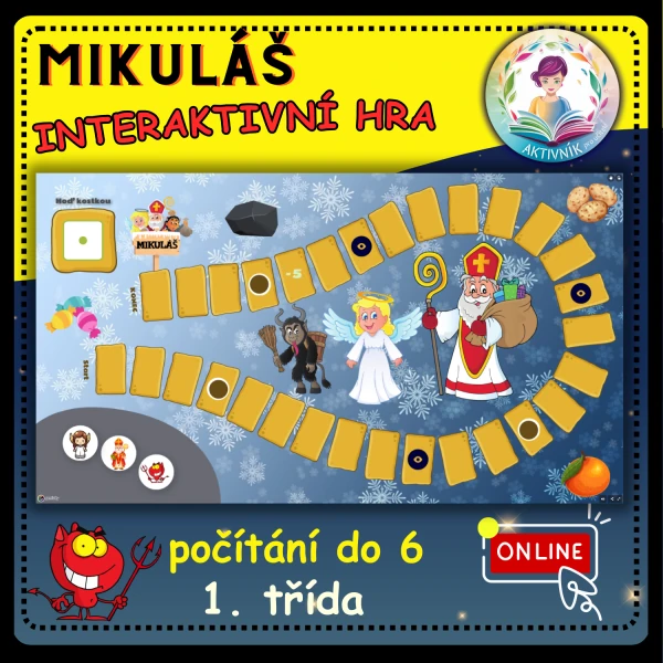 MIKULÁŠ 1.tř.-interaktivní hra (počítání do 6)