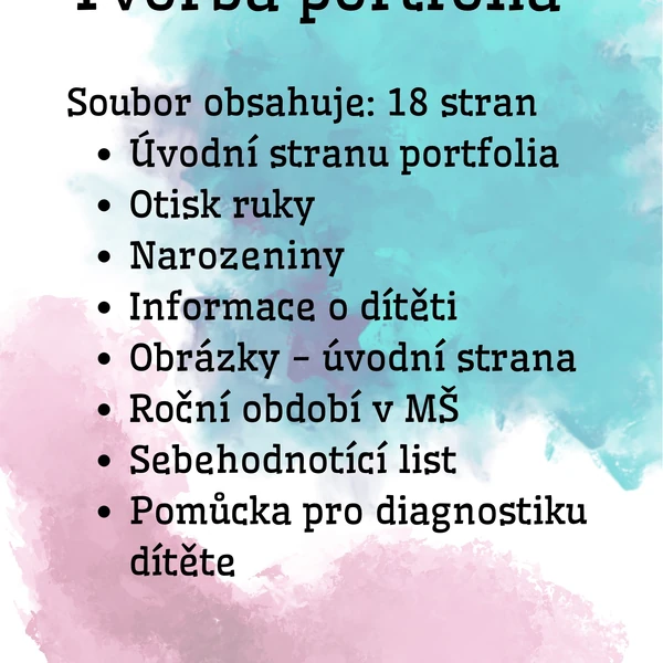 Tvorba portfolia v MŠ