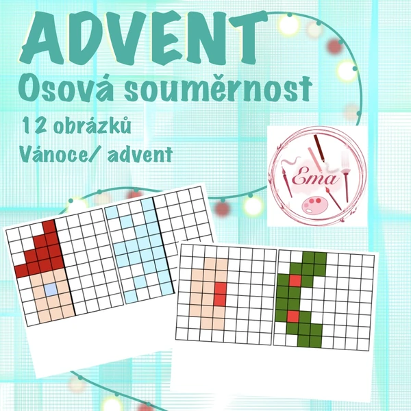 ADVENT- osová souměrnost 