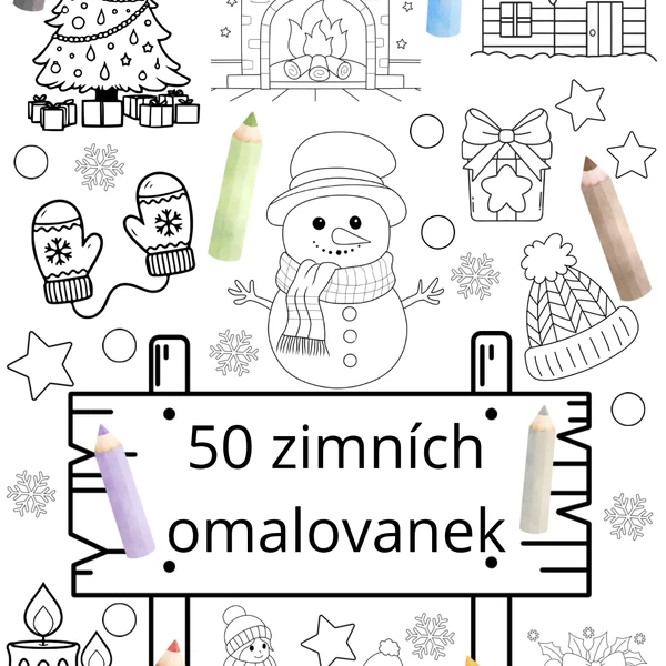 Zimní omalovánky ☃️