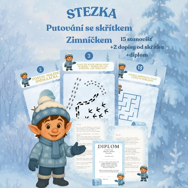 STEZKA – PUTOVÁNÍ SE SKŘÍTKEM ZIMNÍČKEM ✨❄️