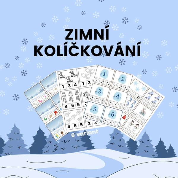  kolíčkování ZIMA: 6 variant