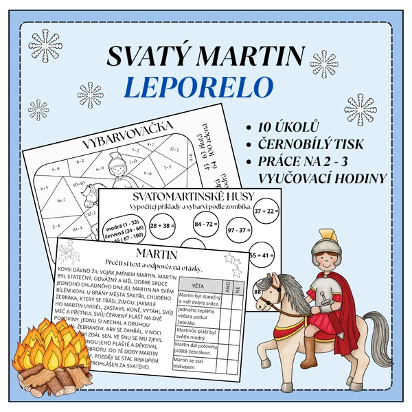 SVATÝ MARTIN - flipbook/leporelo