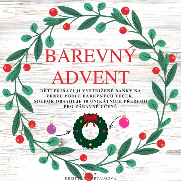 Barevný advent - 10 předloh pro zábavné učení