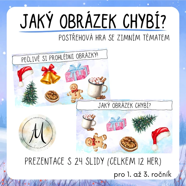 Jaký obrázek chybí? - postřehová hra