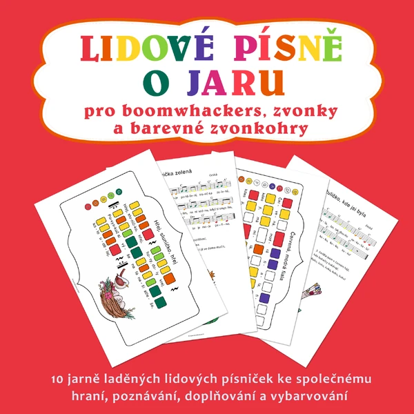 Lidové písně o jaru pro boomwhackers, zvonky a barevné zvonkohry