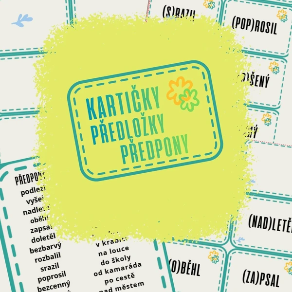 Procvič předpony a předložky hravě! Výukové kartičky se správným řešením