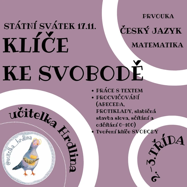 17. listopad KLÍČE KE SVOBODĚ 