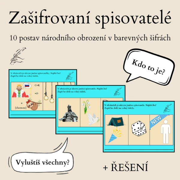 Zašifrovaní spisovatelé- Národní obrození