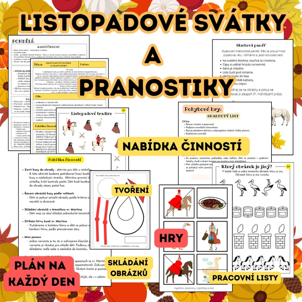 Listopadové svátky a pranostiky (včetně sv. Martina) 
