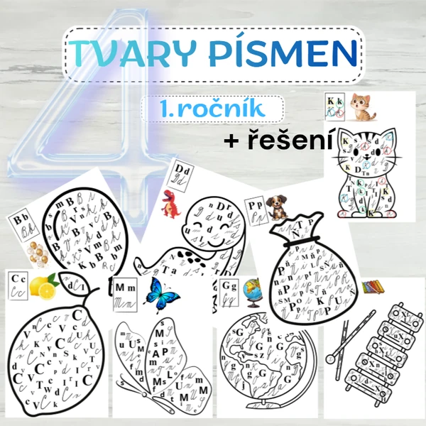 ABECEDA - 4 tvary písmen