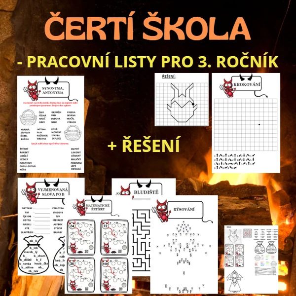 ČERTÍ ŠKOLA - pracovní listy pro 3. ročník