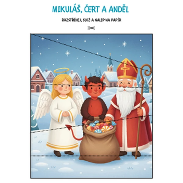 Mikuláš, čert a anděl