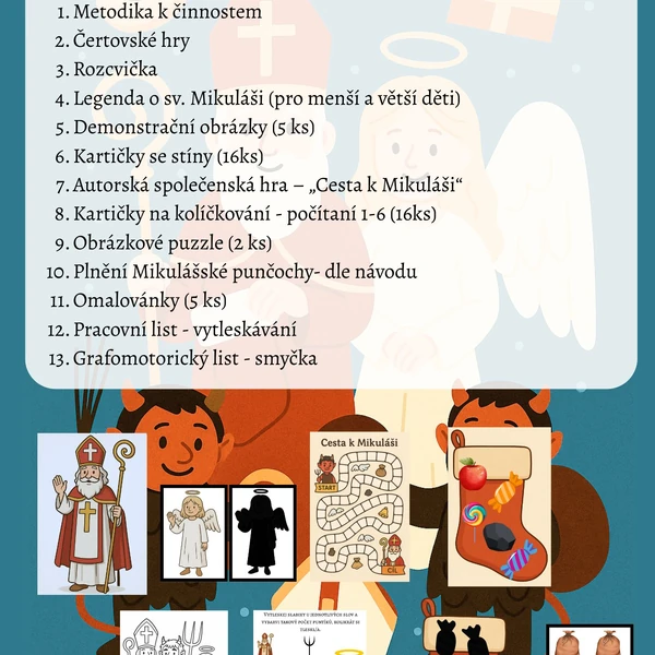 Mikuláš, čert a anděl