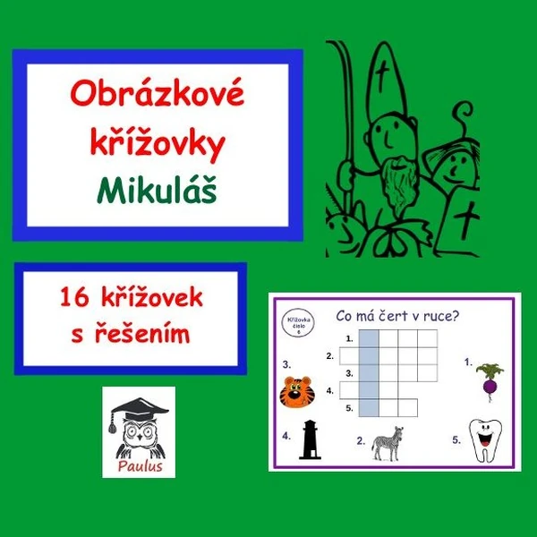Obrázkové křížovky Mikuláš