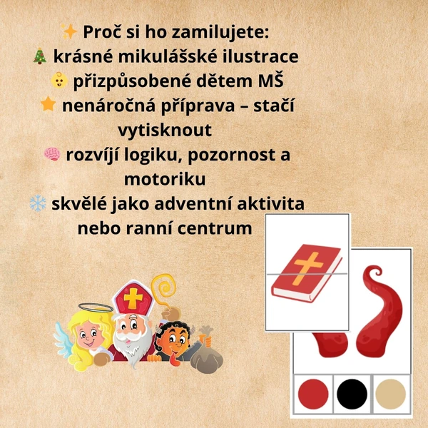 Mikuláš, čert a anděl