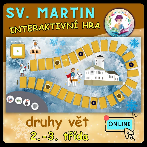 SV. MARTIN-interaktivní hra (druhy vět)