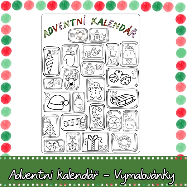 Adventní kalendář Malovánky