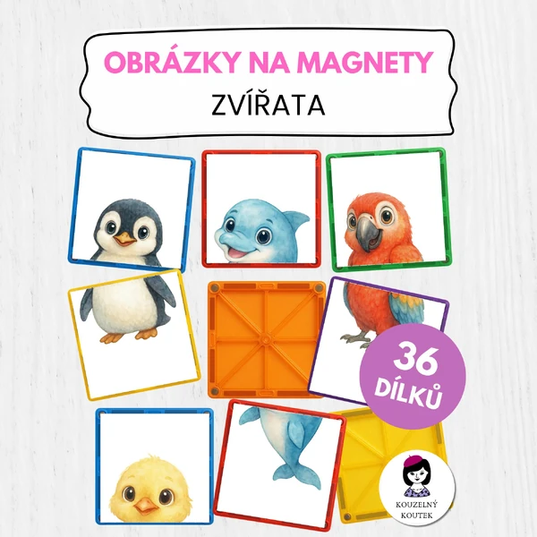 Obrázky na magnetickou stavebnici | Magnetické puzzle | Magnetická skládačka