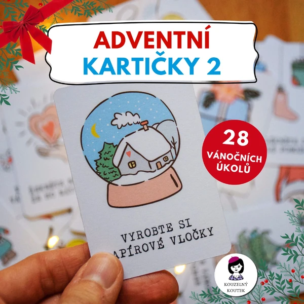 Adventní kartičky s úkoly | Adventní kalendář | Vánoce | Advent |