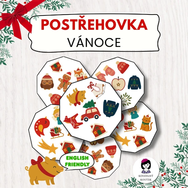Vánoční postřehovka | Advent | Vánoce | Zima | vánoční hra, aktivita